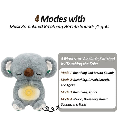 Baby Schnuller Relief Koala Bär Mädchen Stofftier Krippe Spielzeug Beruhigen Koalas Plüsch Spielzeug Mit Schlafliedern Einfach Zu Bedienen Langlebig
